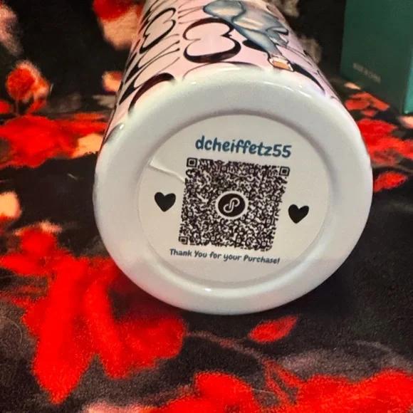 Betty Boop Coach Cartoon Design Skinny Tumbler Pink - Picture 5 of 6